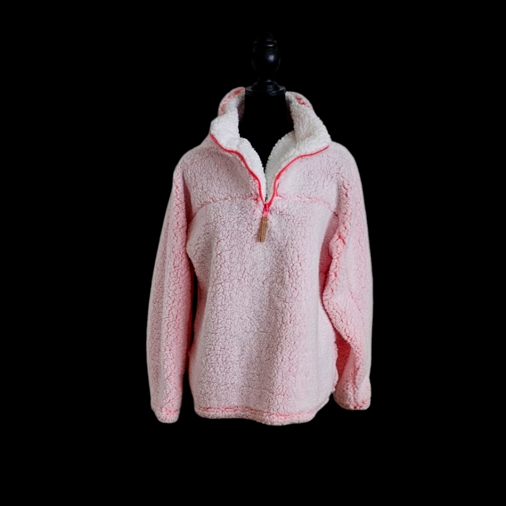 BLUE STAR CLOTHING COMPANY Light Pink Cowl Neck Pullover Sweater L - Picture 3 of 12